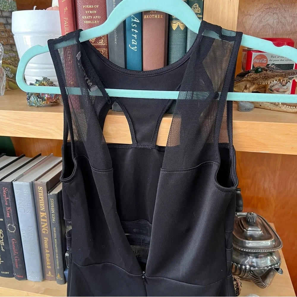 Mystic Black Mesh Detail Cutout Dress Bodycon - Picture 6 of 9